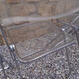 5 vintage 70'S chairs + Giancarlo Piretti Castelli support