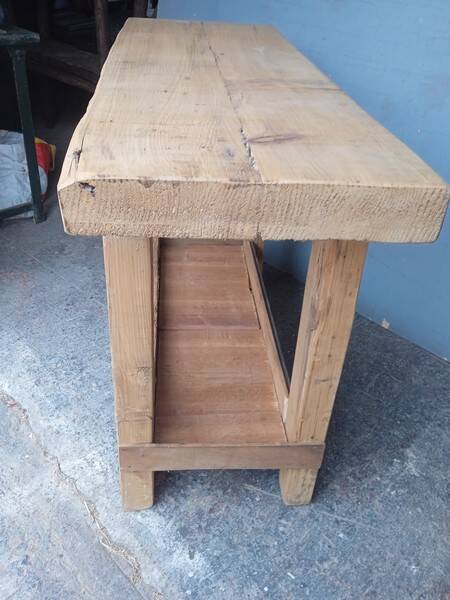 Workbench 120cm old solid wood