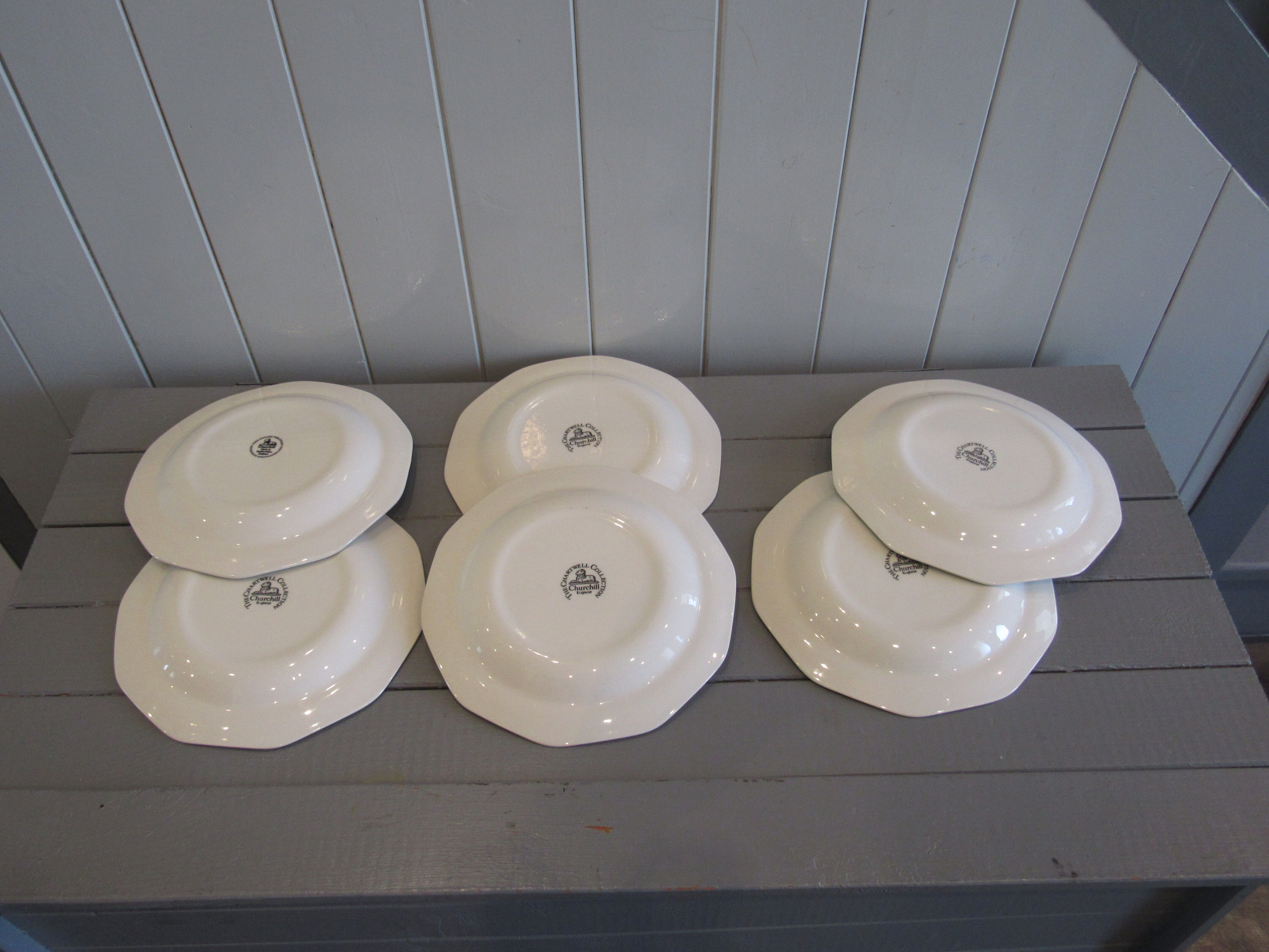 Set of 6 dessert plates Churchill the Chartwell collection