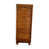 VINTAGE ART DECO FILE FILE / ROLLER SHUTTER CABINET