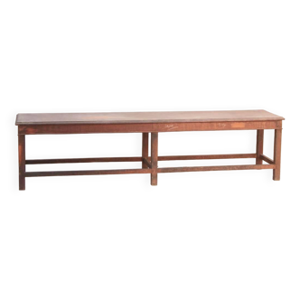 Banc Ancien Indien en Vieux Teck Pièce d’Origine