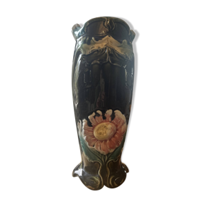 Vase art déco en barbotine