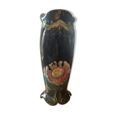 Art Deco vase in slipware signed A.G de Bruyn