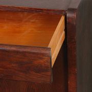 Wooden and opaline chest of drawers from the 1960s