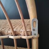 Shelf arch vintage rattan light honey 3 levels