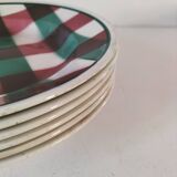 Set of 6 soup plates Faïencerie Nouvelle Givors from the 50s