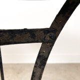 Vintage industrial metal bistro table