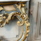 Console de style Louis XV en bois polychrome, vers 1880
