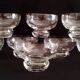 Vintage Engraved Crystal Champagne Glasses