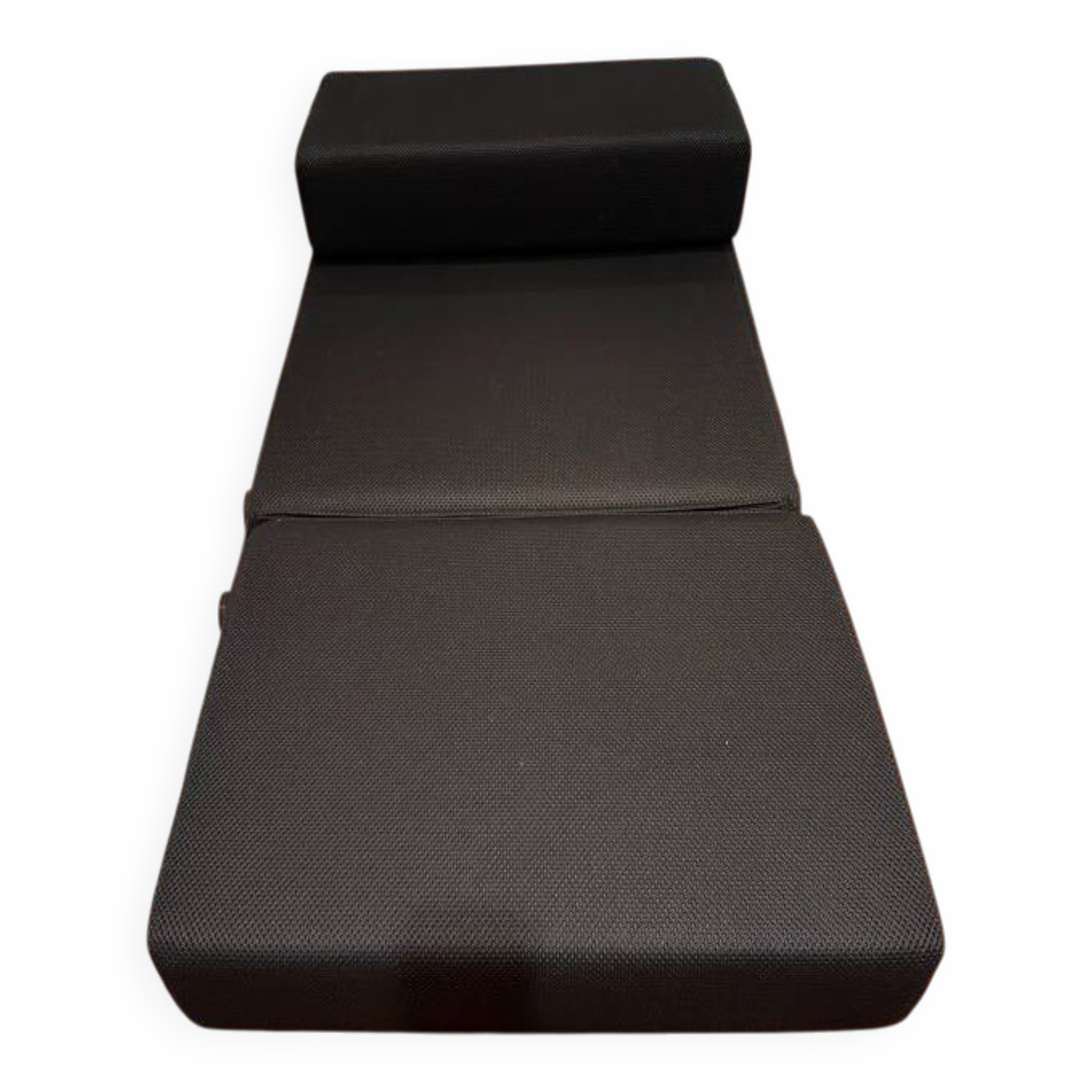 Chauffeuse convertible Trix tissu noir / Lit d'appoint Kartell