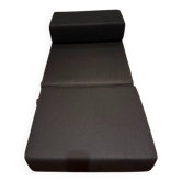 Convertible armchair Trix black fabric / Guest bed Kartell