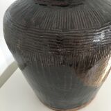 Asian jar in enamelled sandstone