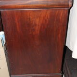 Louis Philippe chest of drawers, 19th century, in mahogany, Sainte-Anne marble