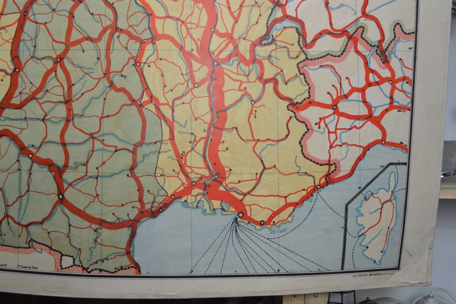 France Vidal Lablache school map