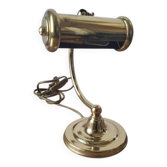 Lampe de notaire - lampe de bureau doré vintage