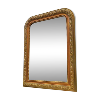 Louis Philippe style mirror, gilded stucco wood - 67x51cm