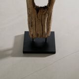 Vintage Sculptural Wooden Totem Floor Sculpture
