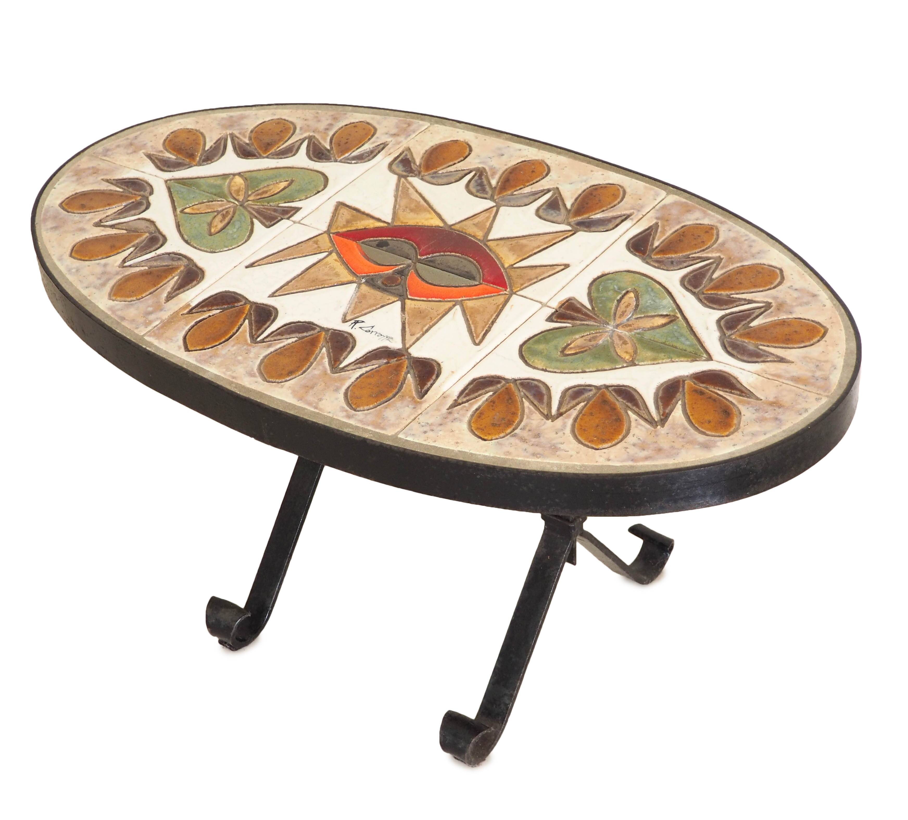 R. Corroyez ceramic coffee table