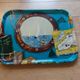 Vintage tray 60's S fiberglass, regatta Saint Tropez, Sainte Maxime