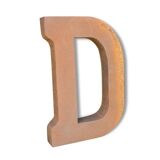 Industrial iron "d" letter