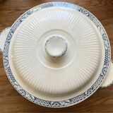 Antique earthenware vegetable dish Salins - Terre de fer