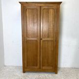 Parisian raw wood wardrobe