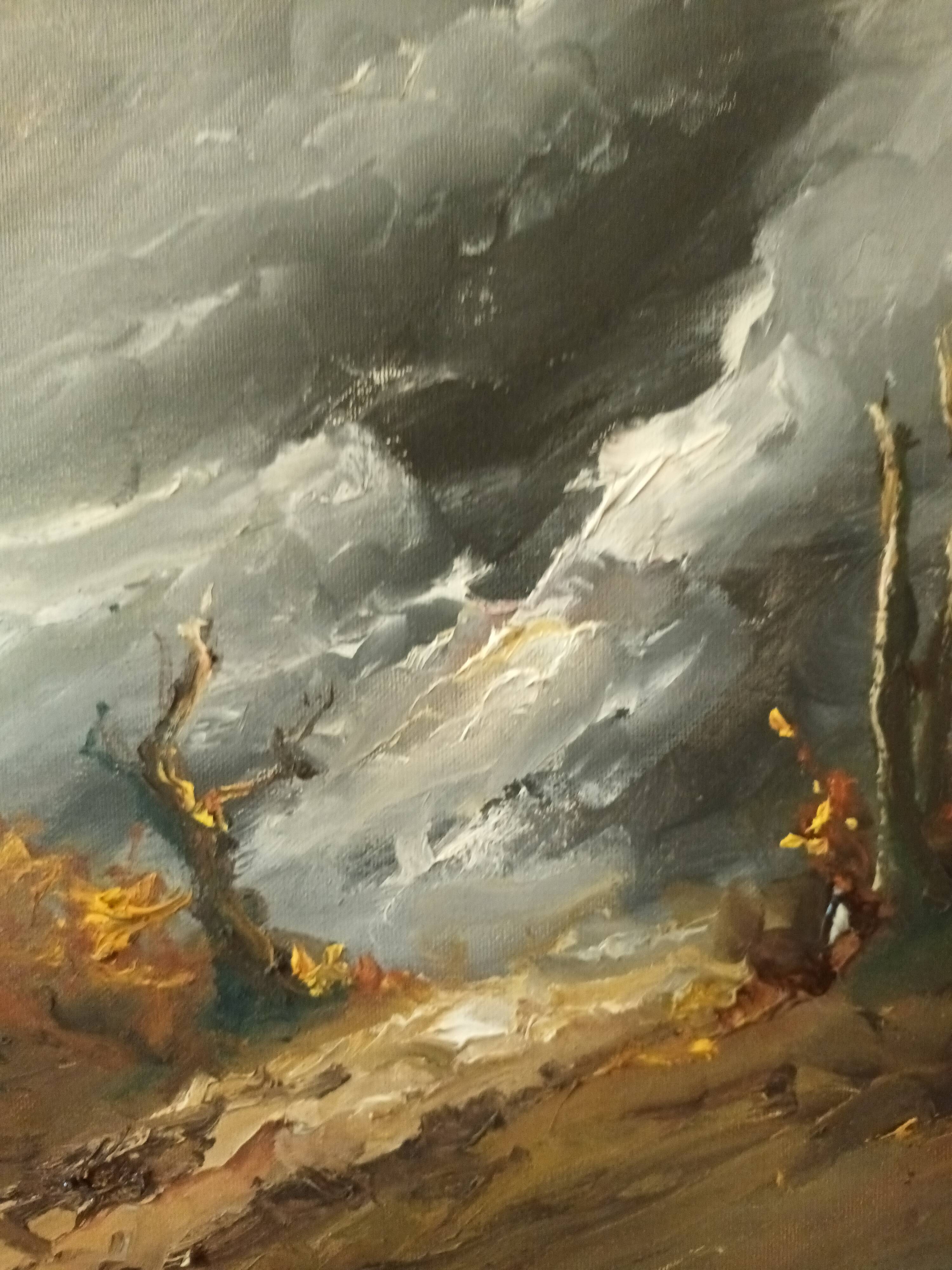 Landscape canvas painting