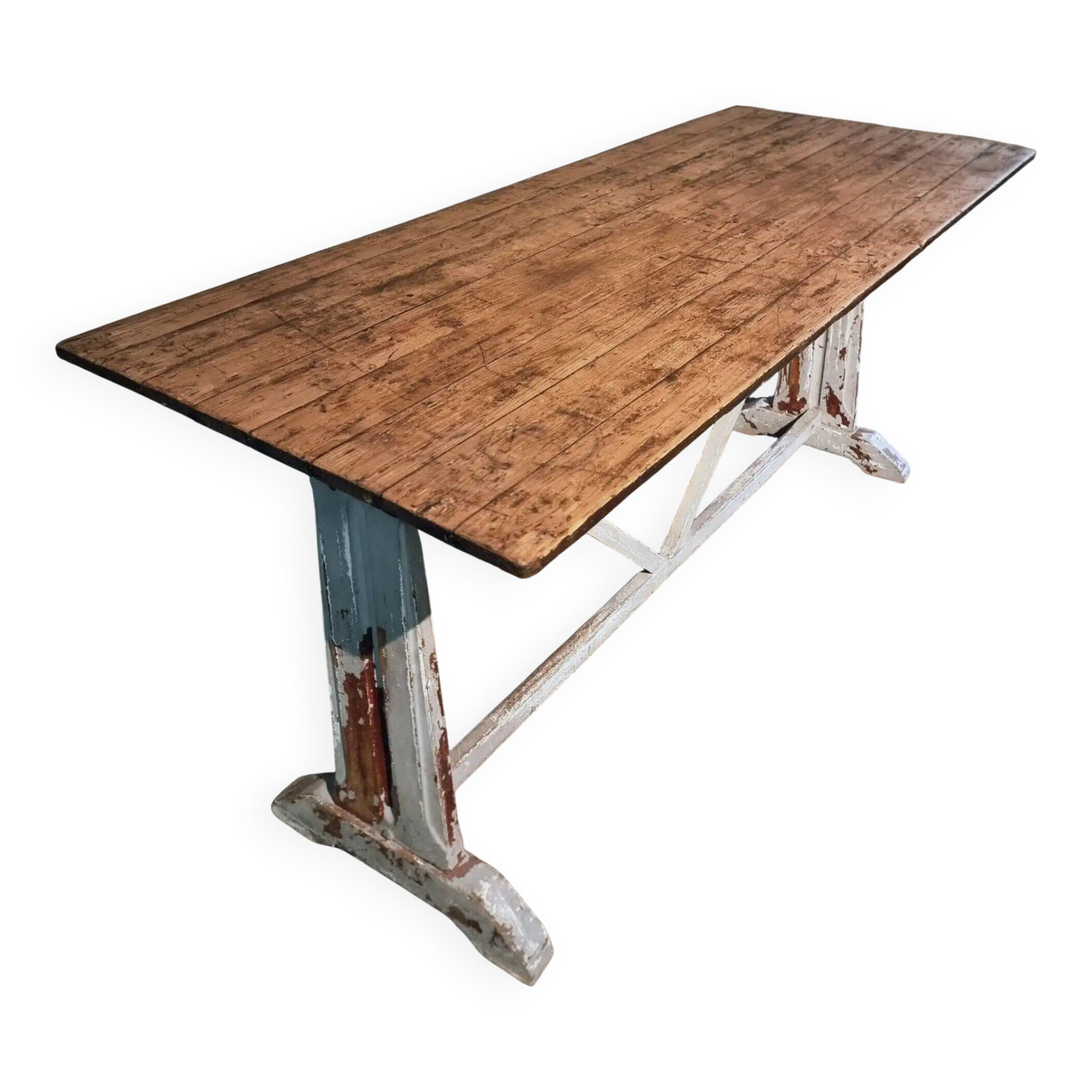 Table bistrot / de travail française ancienne, vers 1920