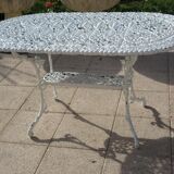Aluminum cast iron garden table