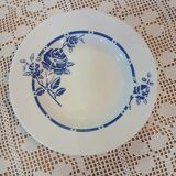 6 mismatched antique soup plates