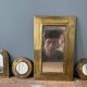 Set of 4 vintage brass mirrors