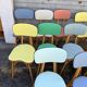 (lot) 14 Heart Compass Multicoloured Chairs