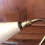 Small lamp in beige lacquered metal, 50s.