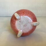 Small tripod vase with multicolored marbles