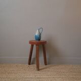 Vase with handle in enameled ceramic artisanal production country decoration slow handmade pottery