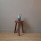 Vase with handle in enameled ceramic artisanal production country decoration slow handmade pottery
