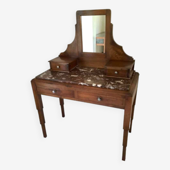 Art deco dressing table 1920s marble top or desk