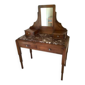 Art deco dressing table 1920s marble top or desk