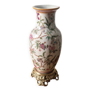 Vase porcelaine et bronze