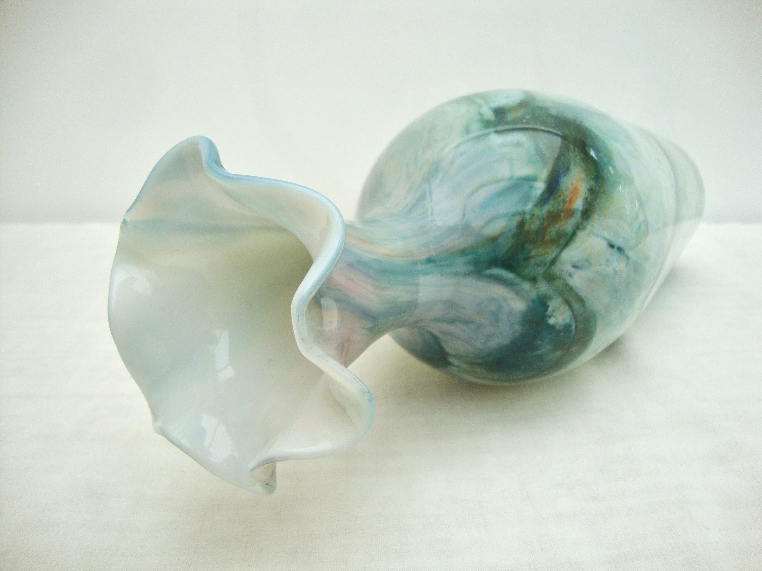 Blown opaline vase