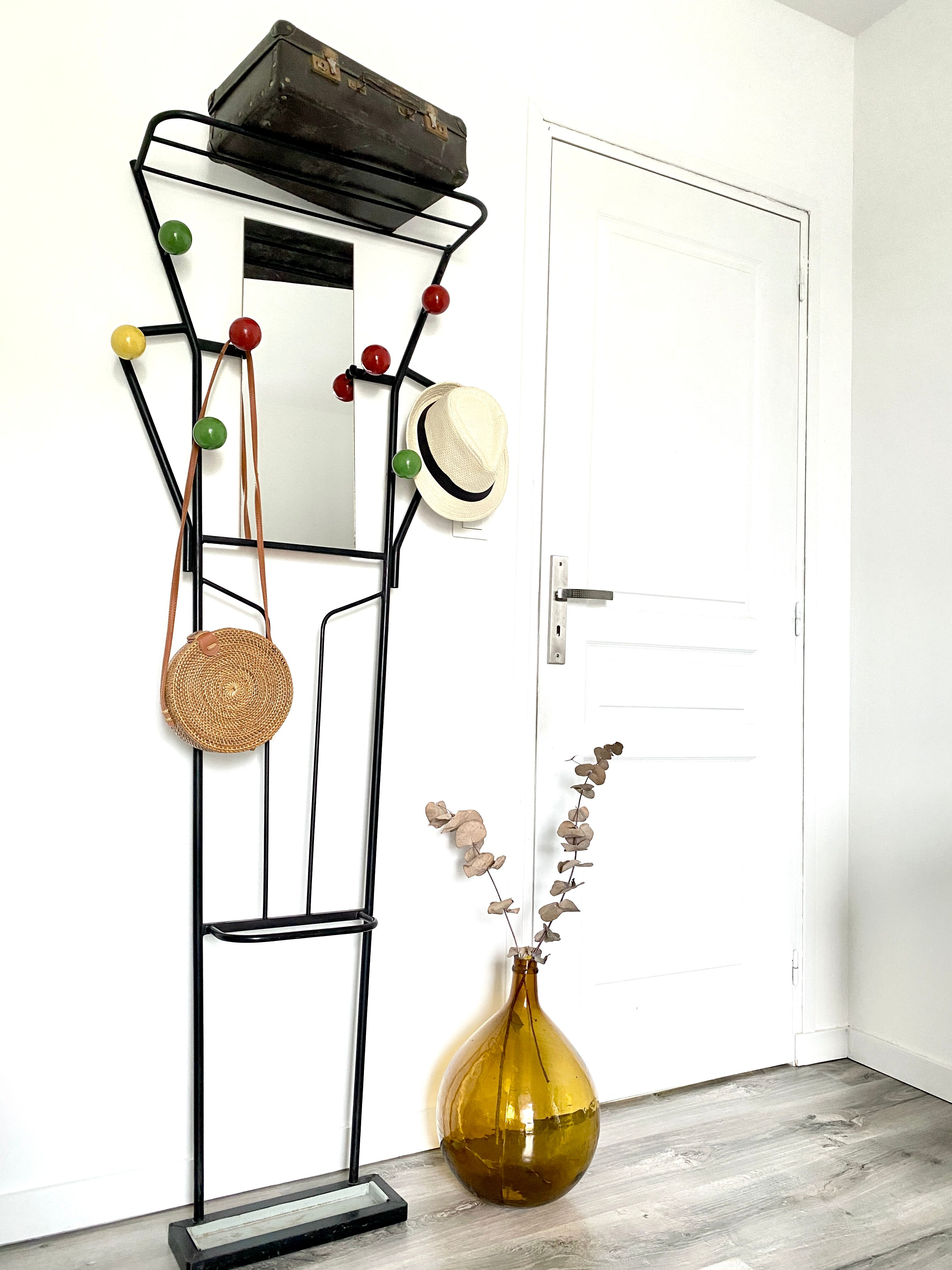 Porte manteau vestiaire mural vintage
