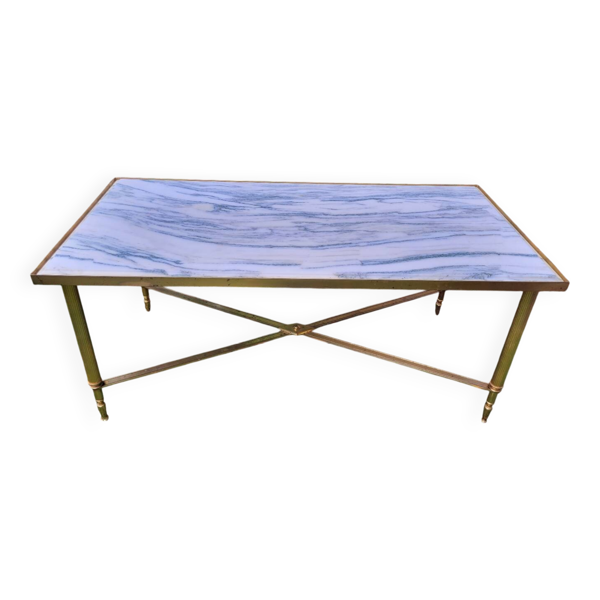 Carrara marble coffee table