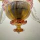 Venetian Pink opalescent Murano Glass Chandelier 1960’s