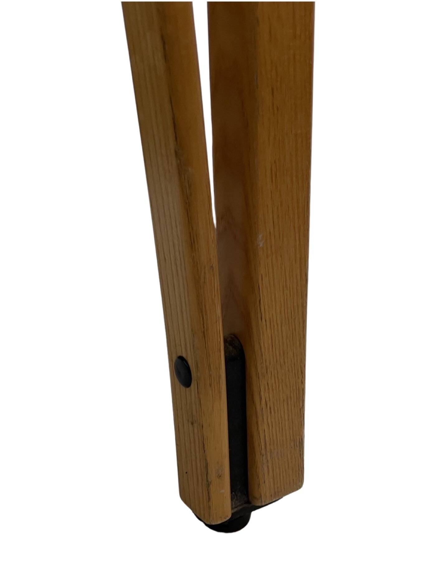 Vintage wooden chair 1980s minimalist design unique