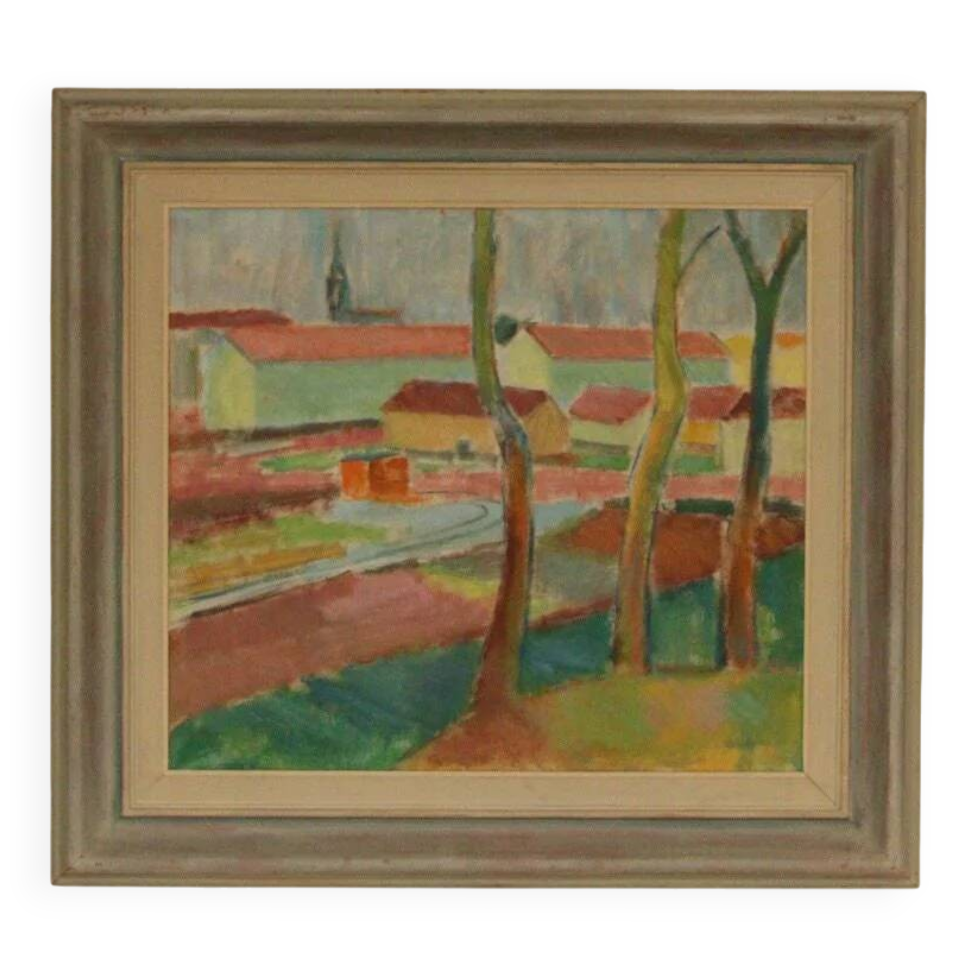 Maisons cachées par les arbres par Clas Walter Sundman