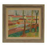 Maisons cachées par les arbres par Clas Walter Sundman