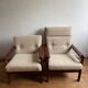Vintage Scandinavian solid teak armchair