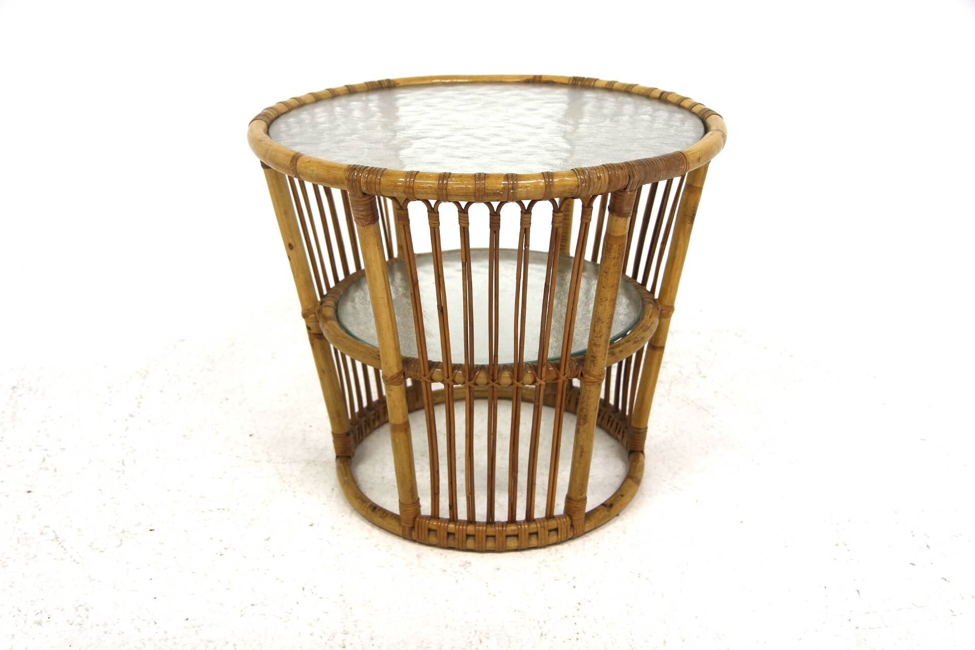 Scandinavian rattan coffee table, Sweden, 1970