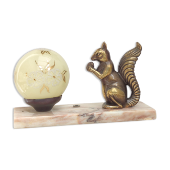 Art Deco Squirrel Night Light