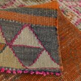 Pink Oriental Vintage Runner Rug, 86x309Cm